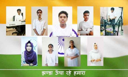 മൂവർണ പ്രഭയിൽ സ്വാതന്ത്ര്യദിനാഘോഷം