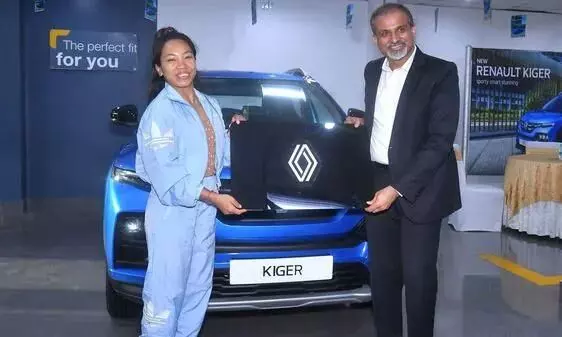 Renault India gifts Kiger SUV to Olympic medalist Mirabai Chanu