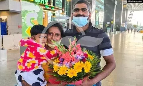 സോഷ്യൽ മീഡിയയിലെ വിദ്വേഷ പ്രചാരണ കേസിൽ​ സൗദിയിൽ തടവിലായ ഹരീഷ് മോചനം നേടി​ നാടണഞ്ഞു