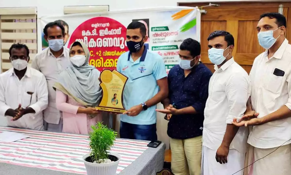 കെ.ടി. ഇര്‍ഫാന് സ്വീകരണം