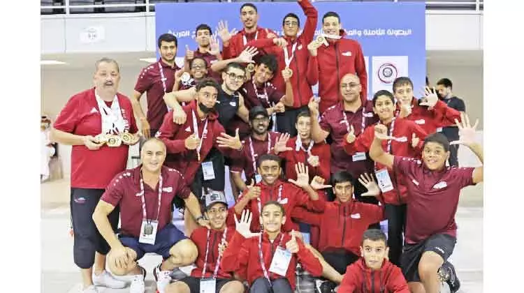 നീന്തൽക്കുളത്തിൽ സ്വർണം കൊയ്​ത്​ ഖത്തർ