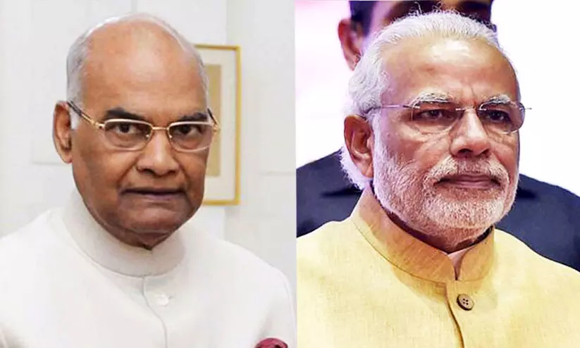 Narendra Modi and Ramnath Kovind