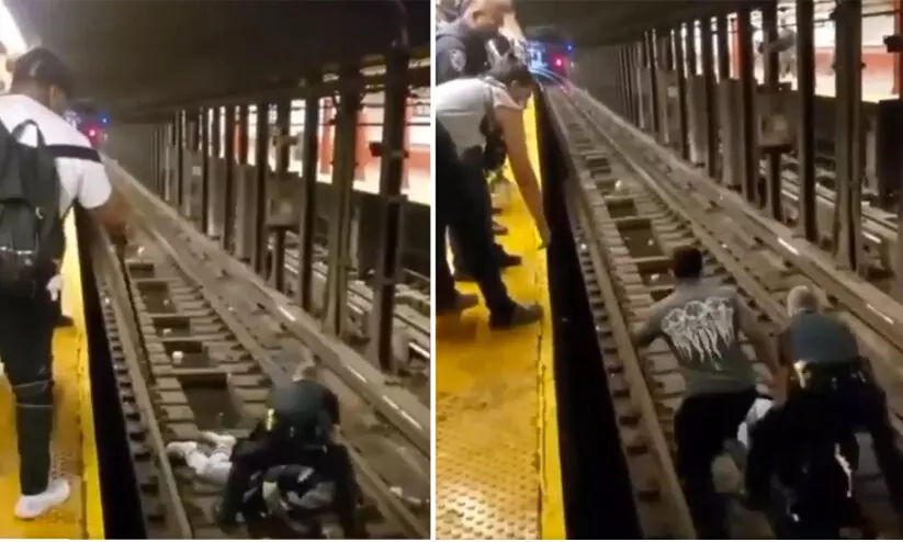 passenge rescued in subway