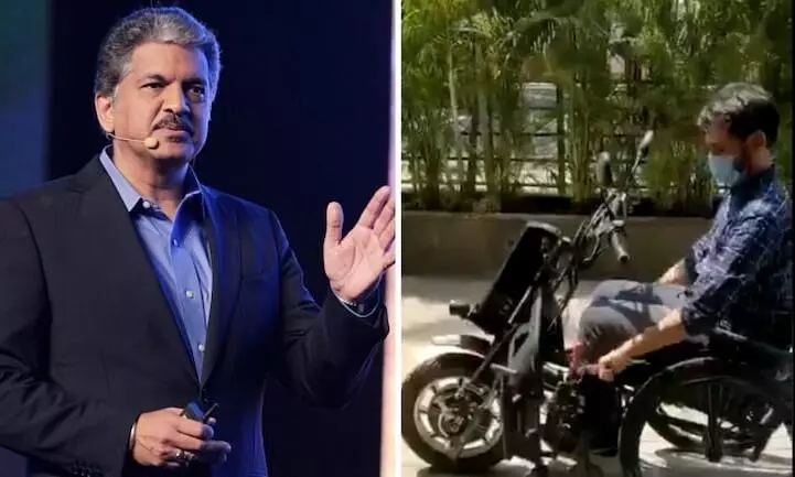 Anand Mahindra says motorcycle wheelchair is thoughtful