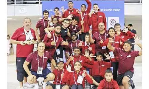 നീന്തൽക്കുളത്തിൽ സ്വർണം കൊയ്​ത്​ ഖത്തർ