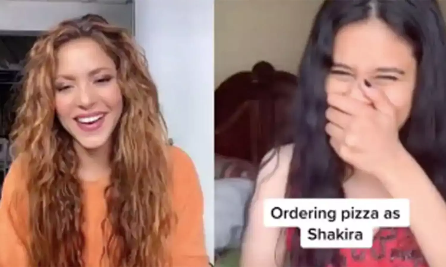 പിസ്സ ഓർഡർ ചെയ്യുമ്പോൾ ത​െൻറ ശബ്​ദം അനുകരിച്ച്​ വൈറലായ ഇന്ത്യൻ ടിക്ടോക്​ ​താരത്തിനൊപ്പം ഷക്കീറയുടെ വിഡിയോ