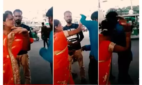 യാത്രക്കൂലി മുഴുവൻ നൽകാത്തത്​ ചോദ്യം ചെയ്​ത​ ഓട്ടോ ഡ്രൈവറെ സ്​ത്രീ ചെരുപ്പൂരി അടിച്ചു; വിഡിയോ