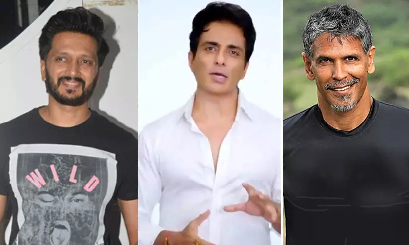 riteish deshmukh, Sonu Sood, Milind Soman