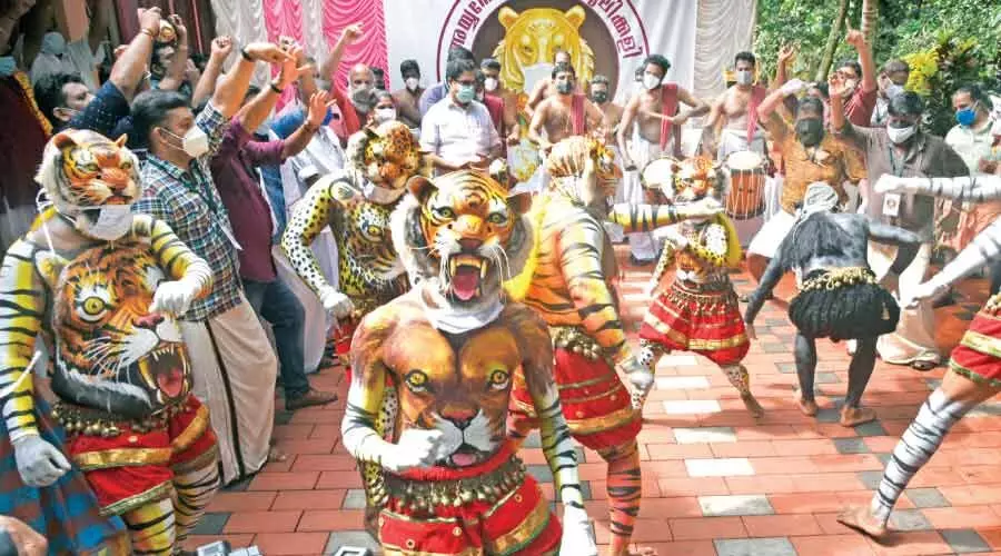 സ്വരാജ് റൗണ്ടിൽ ഒറ്റപ്പുലി; സൈബർ റൗണ്ടിൽ പുലിക്കൂട്ടം