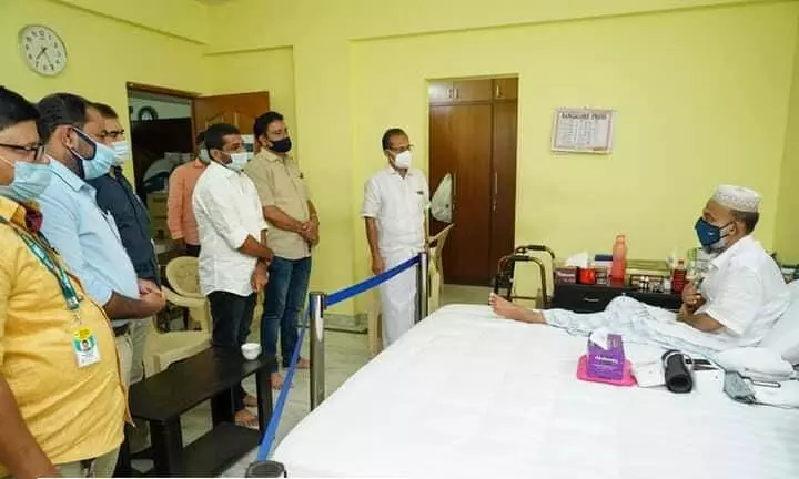 മുസ്​ലിംലീഗ്, യൂത്ത്​ ലീഗ്​​ നേതാക്കൾ മഅ്​ദനിയെ സന്ദശിച്ചു