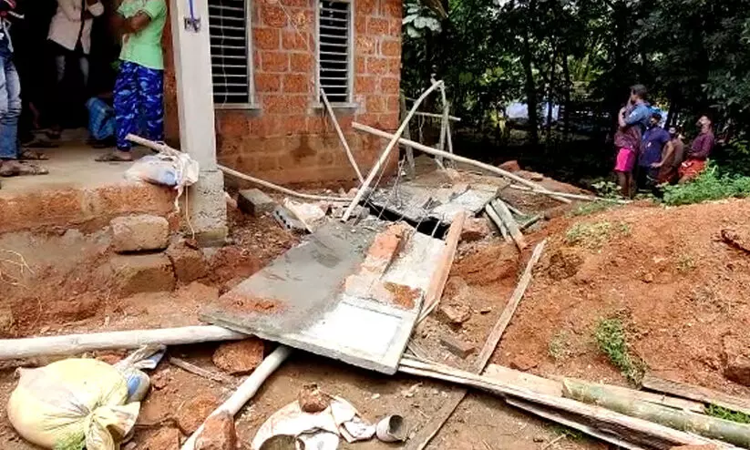 നിർമാണത്തിലിരിക്കുന്ന വീടിന്‍റെ സ്ലാബ്​ തകർന്ന്​ തൊഴിലാളി മരിച്ചു