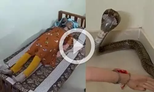 ഉത്ര വധക്കേസിൽ മൂർഖനെ കൊണ്ട് ഡമ്മിയിൽ കടിപ്പിച്ച് തെളിവെടുപ്പ് ദൃശ്യങ്ങൾ പുറത്ത്