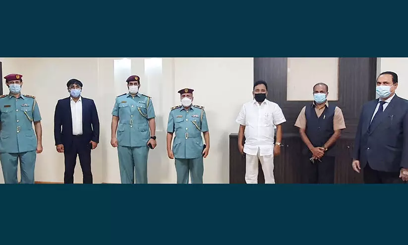 റാ​ക് ഇ​ന്ത്യ​ന്‍ അ​സോ. ഭാ​ര​വാ​ഹി​ക​ളു​മാ​യി ച​ർ​ച്ച ന​ട​ത്തി റാ​ക് പൊ​ലീ​സ്