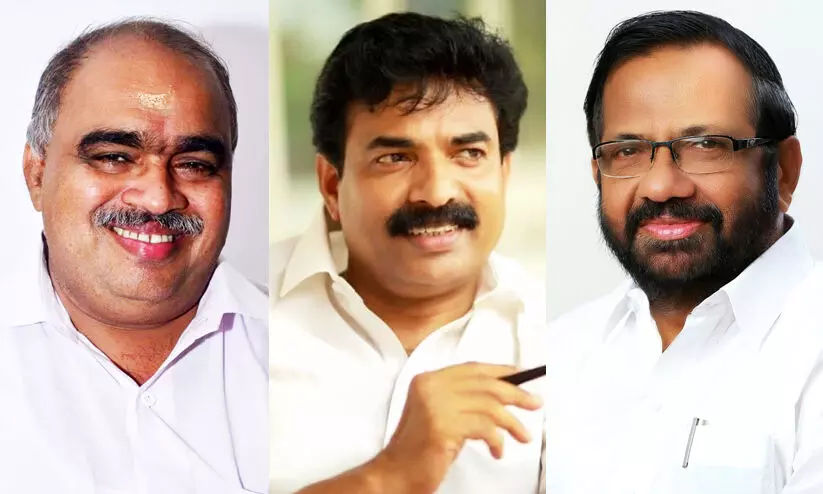 b babu prasad, nattakom suresh, palod ravi