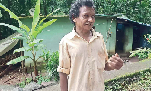 കലക്ടറുടെ നിർദേശവും നടപ്പായില്ല; ഇരുട്ടിൽനിന്ന്​ മോചനമില്ലാതെ ആദിവാസി കുടുംബം