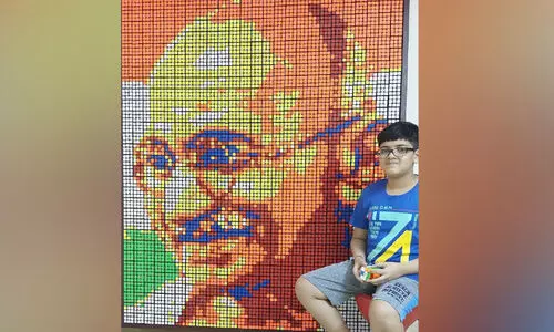 adwaith rubiks cube art