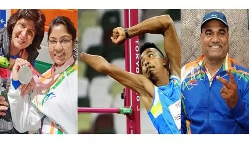 പാ​ര​ലി​മ്പി​ക്​​സ്​: മെ​ഡ​ലി​ല്ലാ ദി​വ​സ​ങ്ങ​ൾ​ക്കു​ശേ​ഷം മൂ​ന്നു മെ​ഡ​ലു​മാ​യി ഇ​ന്ത്യ​ക്ക്​ സ​ന്തോ​ഷ ഞാ​യ​ർ