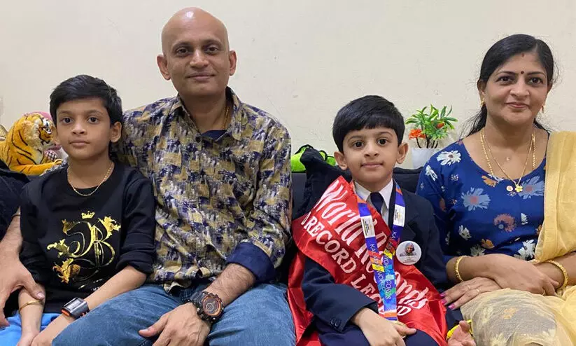 ഏറ്റവും നീളമുള്ള വാക്ക്​ അനായാസം ഉച്ചരിച്ച്​ ആറുവയസുകാരൻ കലാംസ്​ വേൾഡ്​ റിക്കോർഡ്​സിൽ