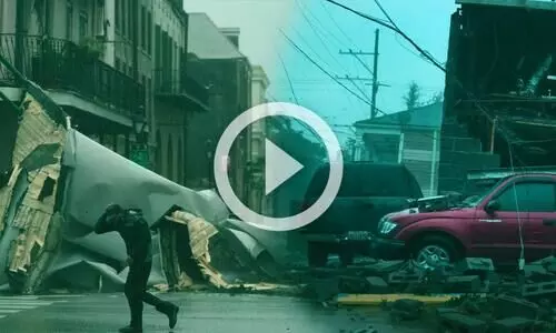 ഐഡ ചുഴലിക്കാറ്റിൽ ആടിയുലഞ്ഞ്​ യു.എസ്​; എതിർദിശയിലേക്ക്​ ഒഴുകി  മിസിസിപ്പി പുഴ