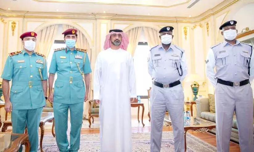 മലയാളി കുടുംബത്തിന് തണലേകിയ പൊലീസുകാര്‍ക്ക് ആദരം