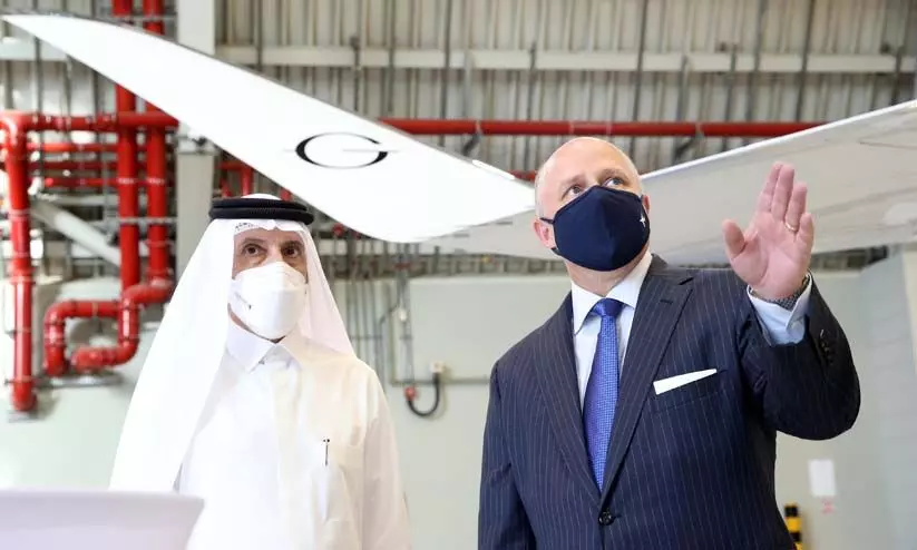 ഖത്തറിൻെറ ആകാശത്ത്​ ജി700ൻെറ ആഡംബരം