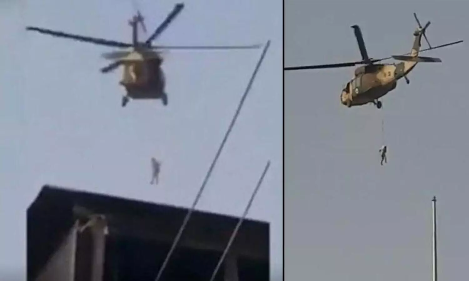 താലിബാനിന്‍റെ ഹെലികോപ്​റ്ററിൽ തൂങ്ങിയാടുന്ന ശരീരം; വൈറലായ വീഡിയോക്ക്​ പിന്നിലെ സത്യമിതാണ്​