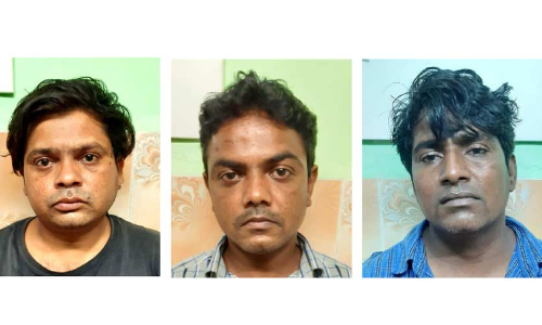 സ്വർണനിധി തട്ടിപ്പ് : ഉ​ത്ത​രേ​ന്ത്യ​ൻ സം​ഘത്തിലെ മൂന്ന് പേർ പിടിയിൽ