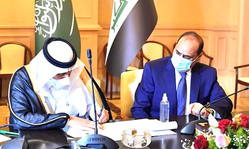 ഇ​റാ​ഖു​മാ​യി സ​മു​ദ്ര​ഗ​താ​ഗ​തം കൂ​ട്ടു​ന്ന​തി​ന്​ ക​രാ​റൊ​പ്പി​ട്ട്​​ സൗ​ദി