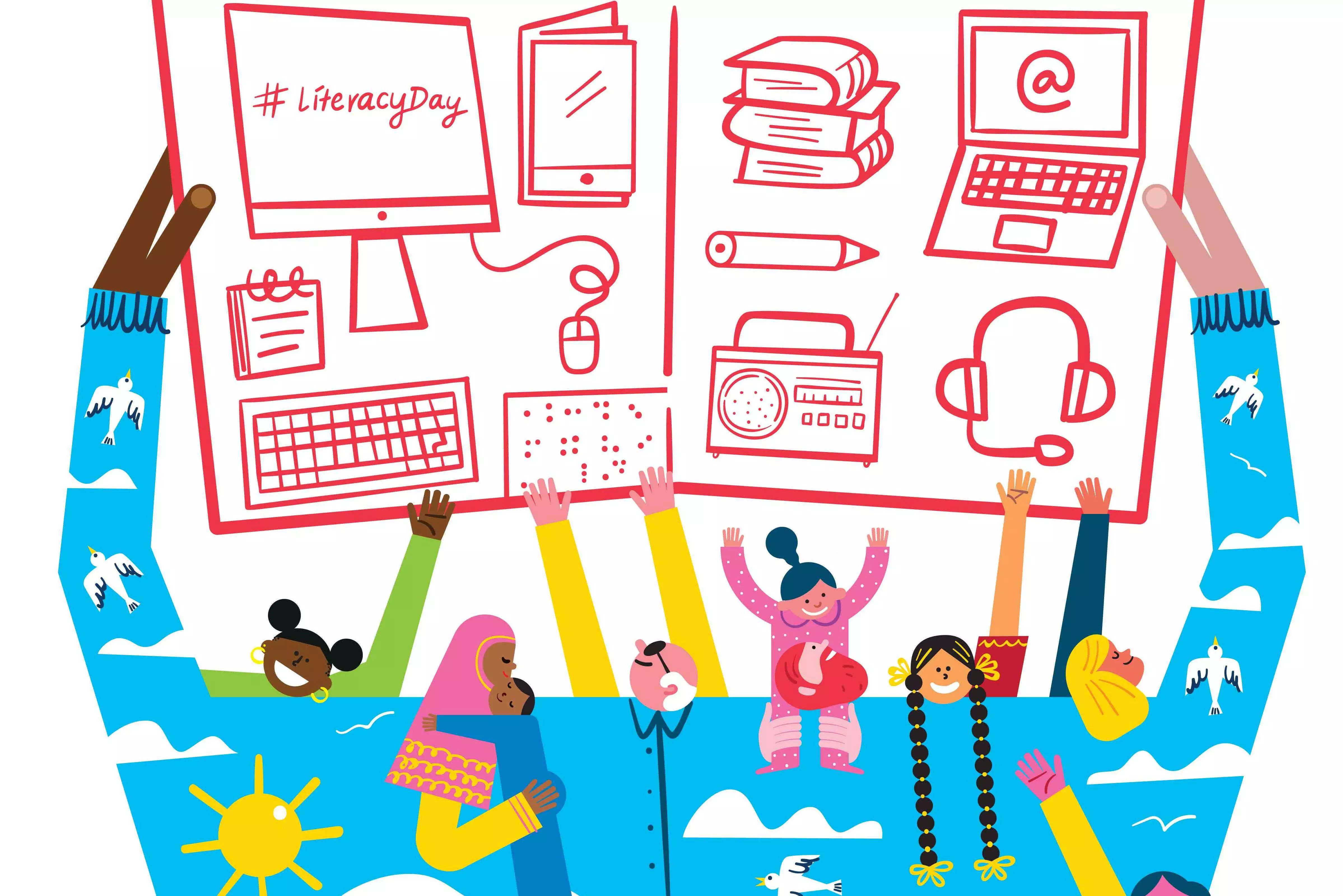 ലോകം മിഴിതുറക്കുന്നു, അക്ഷരവെളിച്ചത്തിലേക്ക്​