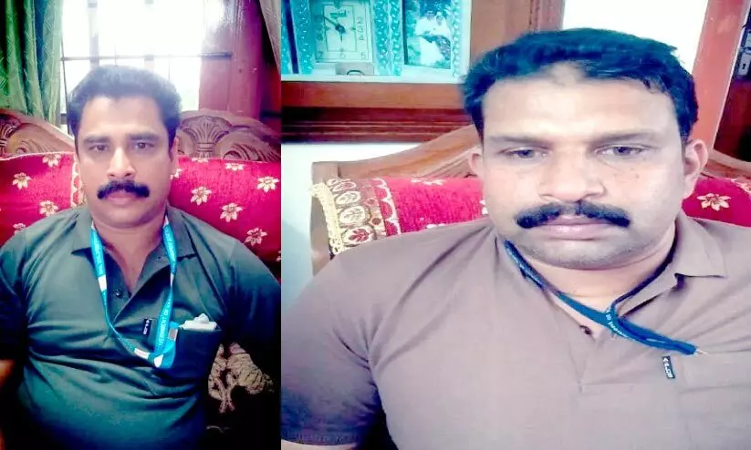 കൈക്കൂലി വാങ്ങുന്നതിനിടെ ബി.ഡി.ഒ ഉൾപ്പെടെ രണ്ട് ഉദ്യോഗസ്ഥർ അറസ്റ്റിൽ കൈക്കൂലി വാങ്ങുന്നതിനിടെ ബി.ഡി.ഒ ഉൾപ്പെടെ രണ്ട് ഉദ്യോഗസ്ഥർ അറസ്റ്റിൽ