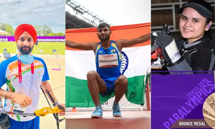 പാരാലിമ്പിക്സിൽ വീണ്ടും മെഡൽ മഴ; ഇന്ത്യക്ക് 13 മെഡൽ സ്വന്തമായി പാരാലിമ്പിക്സിൽ വീണ്ടും മെഡൽ മഴ; ഇന്ത്യക്ക് 13 മെഡൽ സ്വന്തമായി