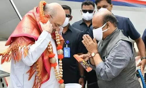 Basavaraj Bommai and Amit shah