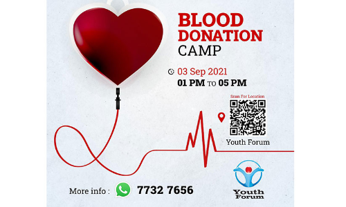 യൂ​ത്ത്ഫോ​റം ര​ക്ത​ദാ​ന ക്യാ​മ്പ് ഇ​ന്ന്