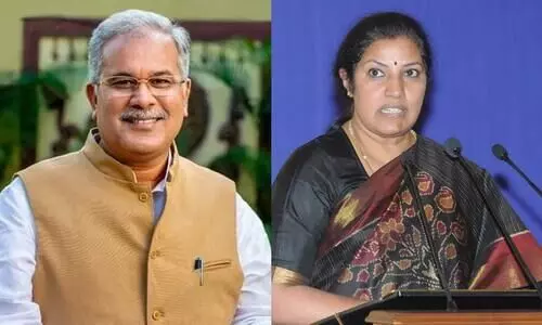 Bhupesh Baghel and D Purandeswari