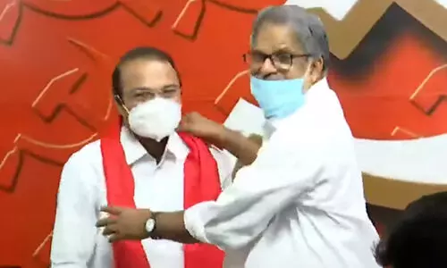 കോൺഗ്രസ്​ പുറത്താക്കിയ പി.എസ്​. പ്രശാന്ത്​ സി.പി.എമ്മിൽ