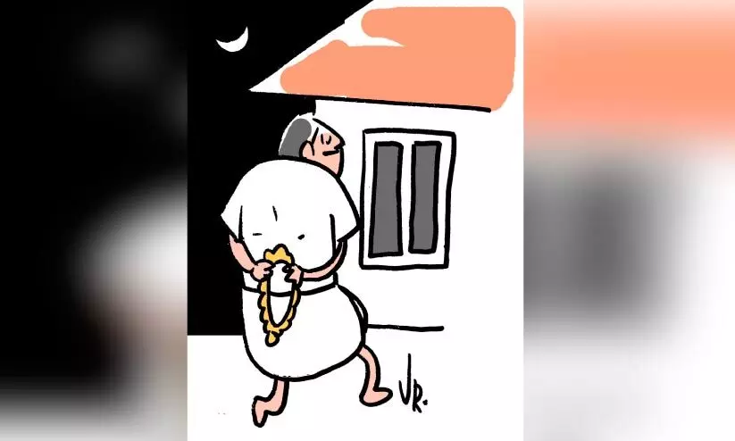 കള്ളെൻറ സത്യസന്ധത... ഒമ്പതു വർഷം മുമ്പ് മോഷ്ടിച്ച ഏഴ് പവൻ സ്വർണാഭരണം തിരികെ നൽകി കള്ളെൻറ സത്യസന്ധത... ഒമ്പതു വർഷം മുമ്പ് മോഷ്ടിച്ച ഏഴ് പവൻ സ്വർണാഭരണം തിരികെ നൽകി