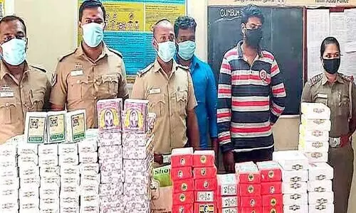 Counterfeit beedi manufacturing center; Two arrested