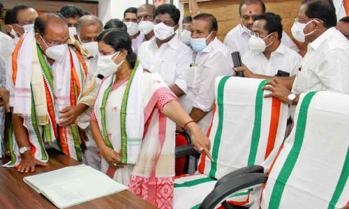 പി. രാജേന്ദ്രപ്രസാദ് ഡി.സി.സി പ്രസിഡൻറായി ചുമതലയേറ്റു