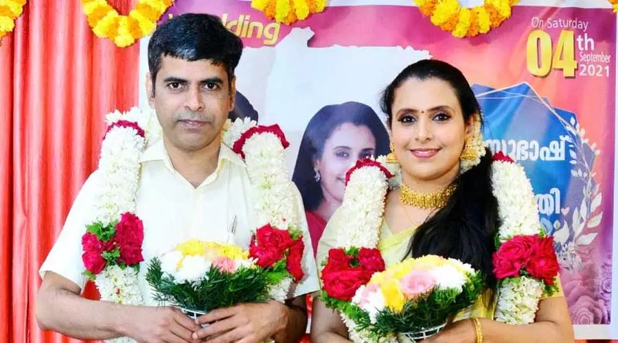 കലക്​ടര്‍ ടി.വി. സുഭാഷ് വിവാഹിതനായി