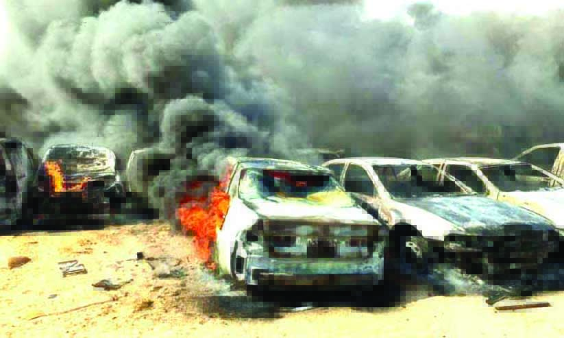 മു​നി​സി​പ്പാ​ലി​റ്റി റി​സ​ർ​വേ​ഷ​ൻ ഗാ​രേ​ജി​ൽ തീ​പി​ടി​ത്തം