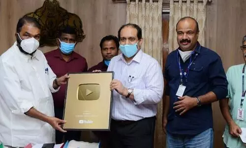 ഡിജിറ്റൽ ക്ലാസുകളിലൂടെ കുതിച്ചുയർന്ന്​ വിക്​ടേഴ്​സ്​; ചാനലിന്​ ​യുട്യൂബ്​ ഗോൾഡൻ പ്ലേ ബട്ടൺ