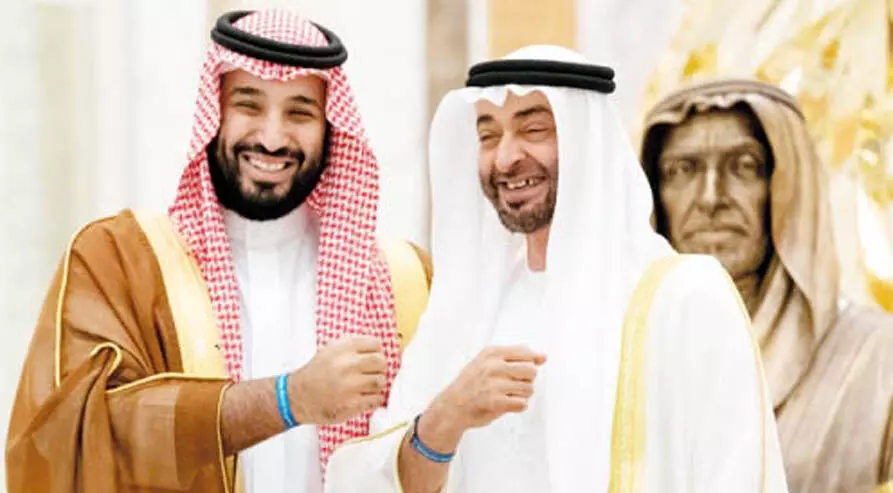 അബൂദബി കിരീടാവകാശി സൗദി കിരീടാവകാശിയുമായി ചർച്ച നടത്തി