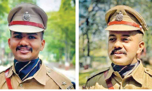 ഒരേ സ്കൂളിൽ പഠിച്ച രണ്ട് യുവ ഐ.പി.എസ് ഓഫിസർമാർ എ.എസ്.പിമാരായി ചുമതലയേറ്റു; കാഞ്ഞങ്ങാടിന് അഭിമാനം