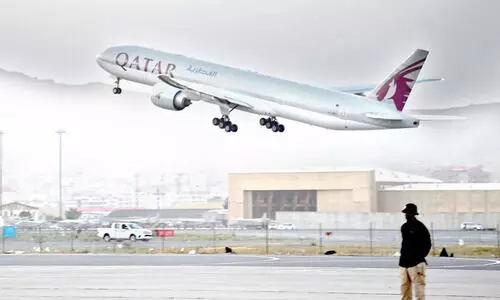 കാബൂളിൽനിന്ന്​ ടേക്ക്​ ഓഫ്​; ആദ്യ യാത്ര വിമാനം പറന്നുയർന്നു