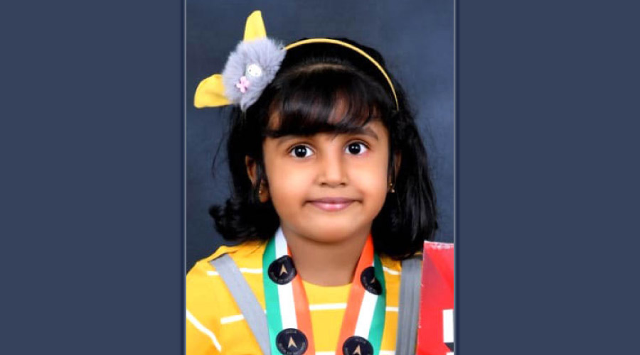 ഒാർമശക്തിയുടെ തിളക്കത്തിൽ നാലുവയസ്സുകാരി ഒാർമശക്തിയുടെ തിളക്കത്തിൽ നാലുവയസ്സുകാരി