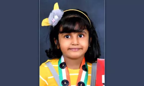 ഒാ​ർ​മ​ശ​ക്തി​യു​ടെ തി​ള​ക്ക​ത്തി​ൽ നാ​ലു​വ​യ​സ്സു​കാ​രി