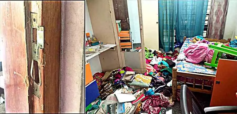 വീടിന്റെ മുന് വാതില് തകര്ത്ത് മോഷണം; കാല്ലക്ഷം രൂപ അപഹരിച്ചു വീടിന്റെ മുന് വാതില് തകര്ത്ത് മോഷണം; കാല്ലക്ഷം രൂപ അപഹരിച്ചു