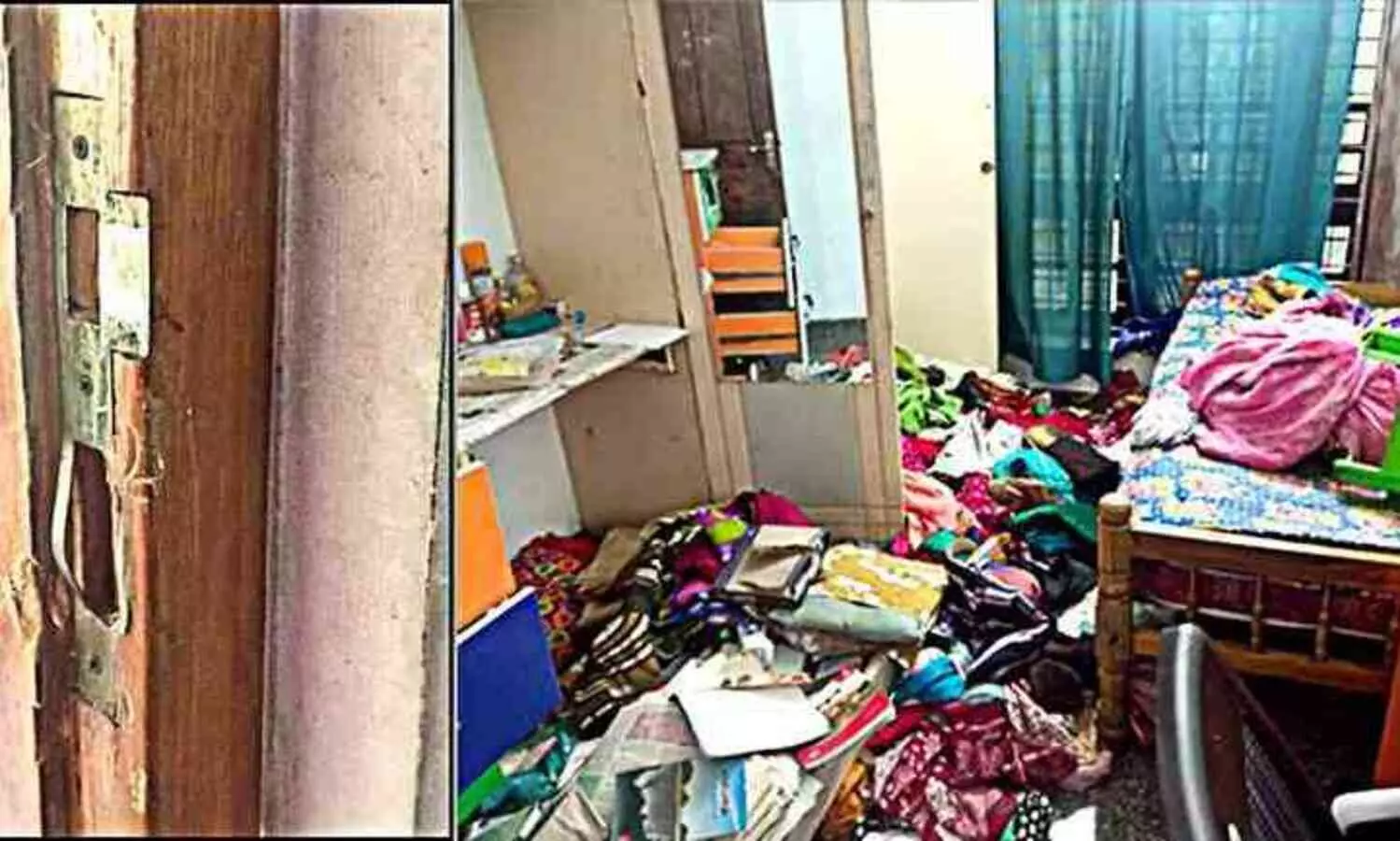 വീടിന്‍റെ മുന്‍ വാതില്‍ തകര്‍ത്ത് മോഷണം;  കാല്‍ലക്ഷം രൂപ അപഹരിച്ചു