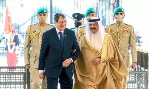 ഹമദ്​ രാജാവ്​ സൈപ്രസ്​ പ്രസിഡൻറുമായി കൂടിക്കാഴ്​ച നടത്തി