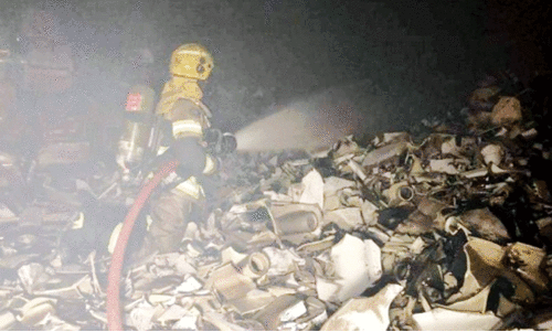 അം​ഗ​റ വ്യ​വ​സാ​യ​മേ​ഖ​ല​യി​ൽ തീ​പി​ടി​ത്തം